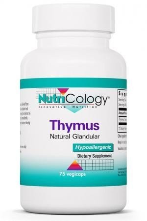 Nutricology Thymus Natural Glandular 75 Capsule
