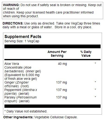 Solaray Super Aloe Vera 8000 mg 100 Capsule