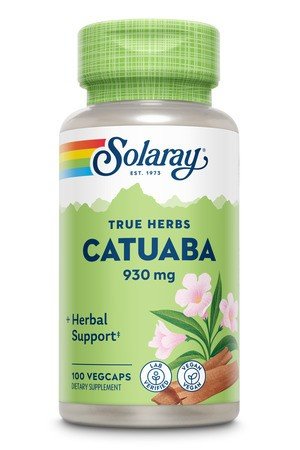 930 milligrams Catuaba Bark | Solaray True Herbs | Herbal Support | Vegan | Dietary Supplement | 100 VegCaps | Capsules | VitaminLife