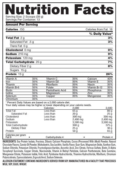 Naturade Products Total Soy Meal Replacement - Bavarian Chocolate 1.1 lbs Powder