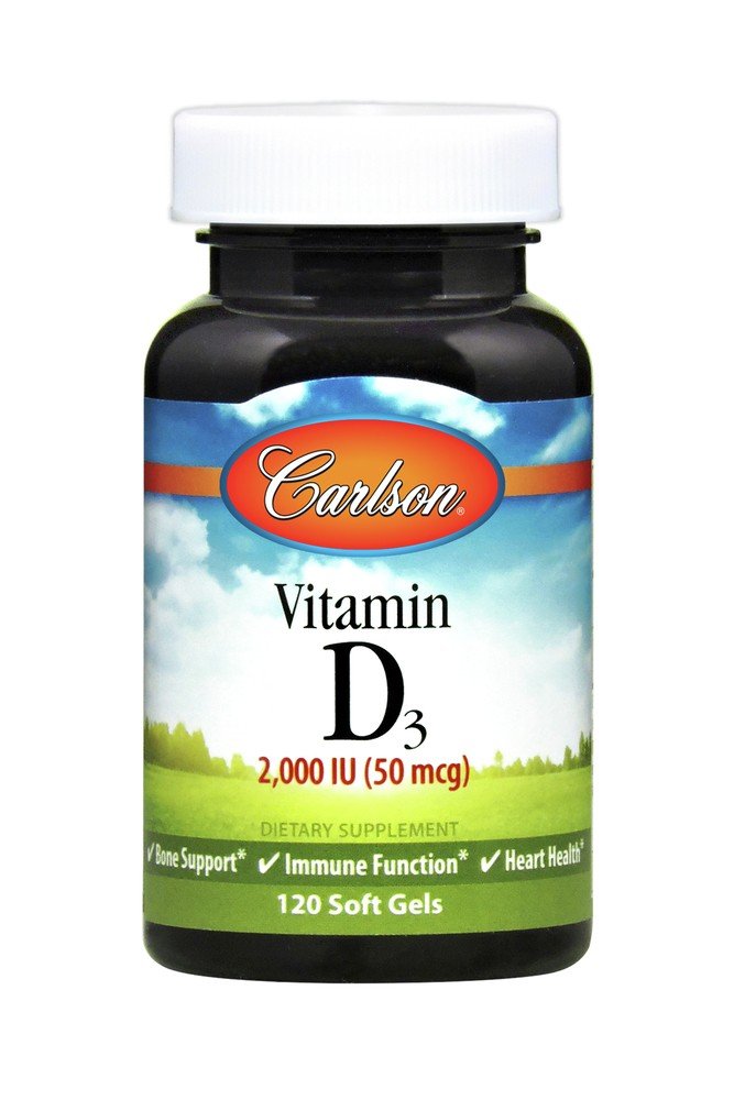 Carlson Laboratories Vitamin D3 2000 IU 120 Softgel