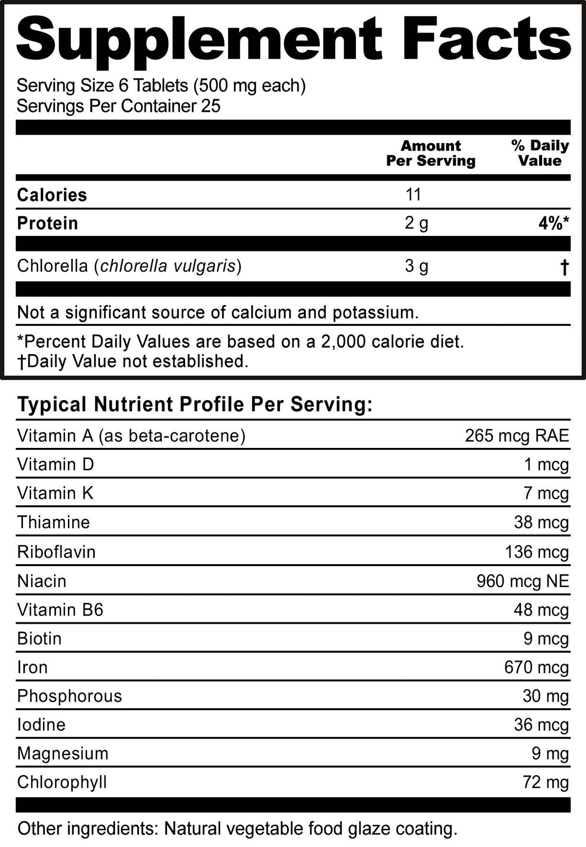 Nutribiotic Chlorella 500mg 150 Tablet