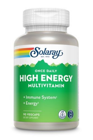 Solaray Once Daily High Energy Iron Free 90 VegCaps