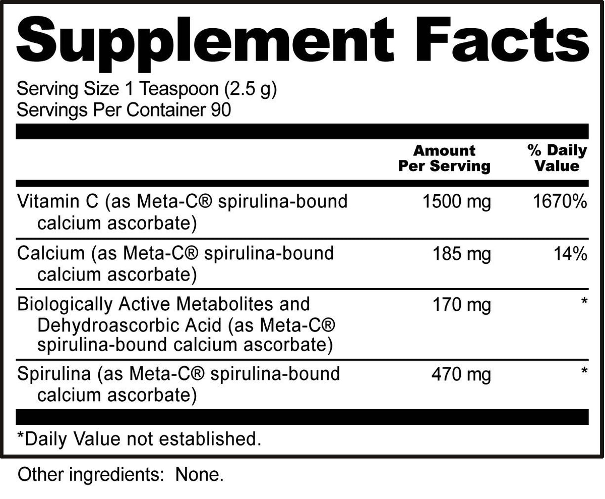 Nutribiotic Meta-C Powder 8 oz Powder