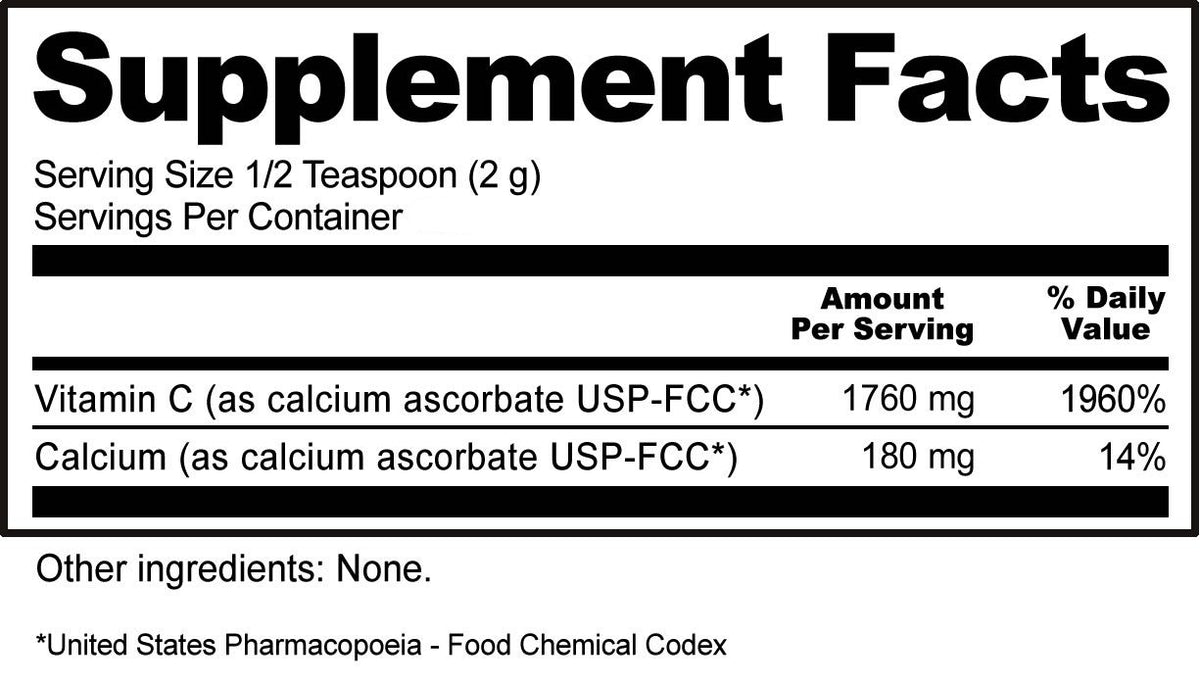 Nutribiotic Calcium Ascorbate 2.2 lbs Powder