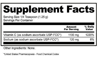 Nutribiotic Sodium Ascorbate Powder 8 oz Powder