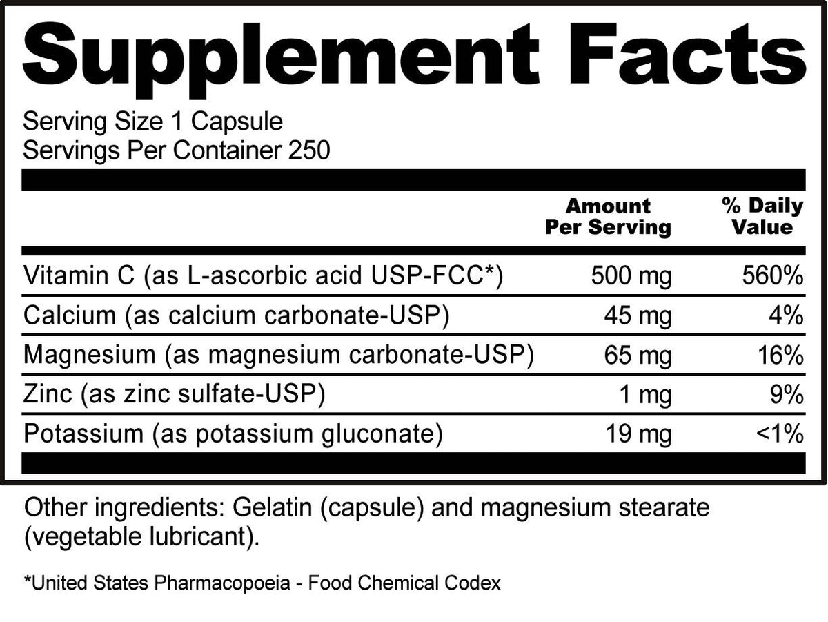 Nutribiotic Buffered C-500 250 Capsule