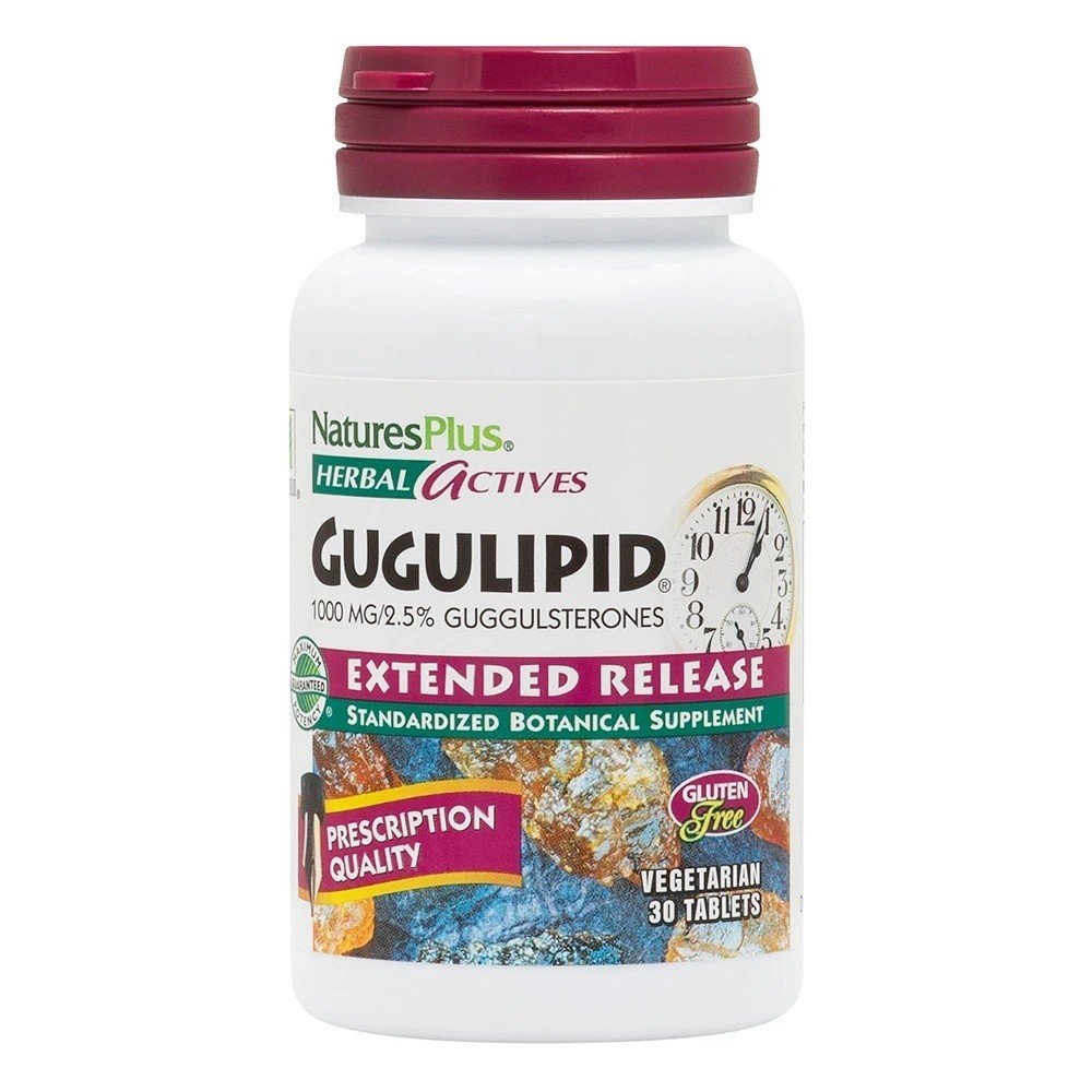 Nature&#39;s Plus Gugulipid 1000 mg Extended Release Tablets 30 Sustained Release Tablet