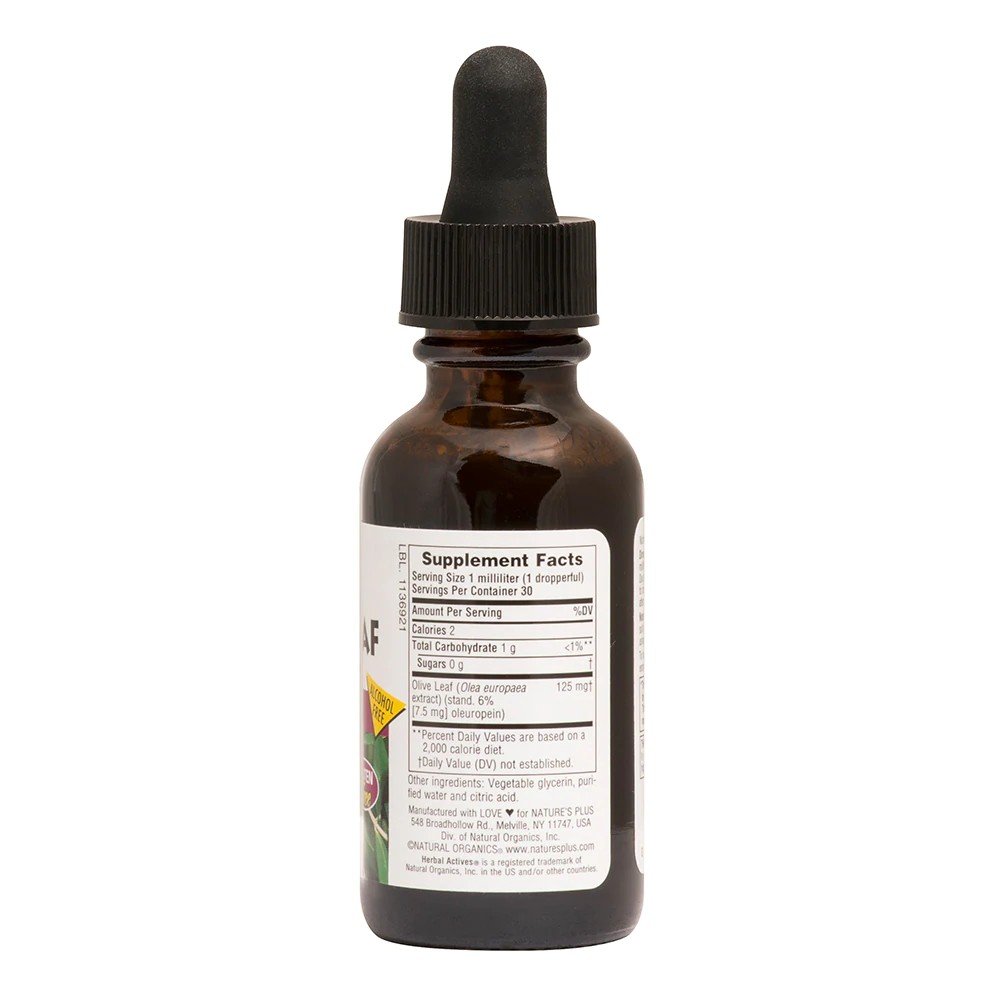 Nature&#39;s Plus Olive Leaf - 125 mg 1 oz Liquid