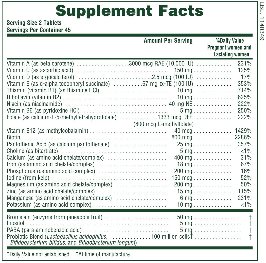 Nature&#39;s Plus Source of Life Prenatal 90 Tablet