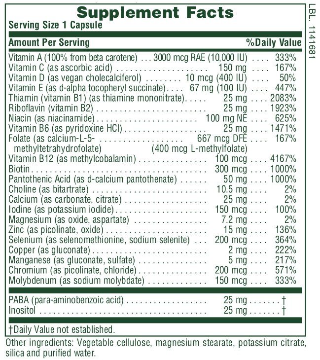 Nature&#39;s Plus Ultra One Daily Caps - Iron Free 90 Capsule