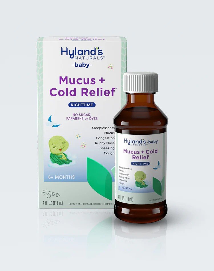 Hylands Baby Nighttime Mucus Cold Relief 4 oz Liquid