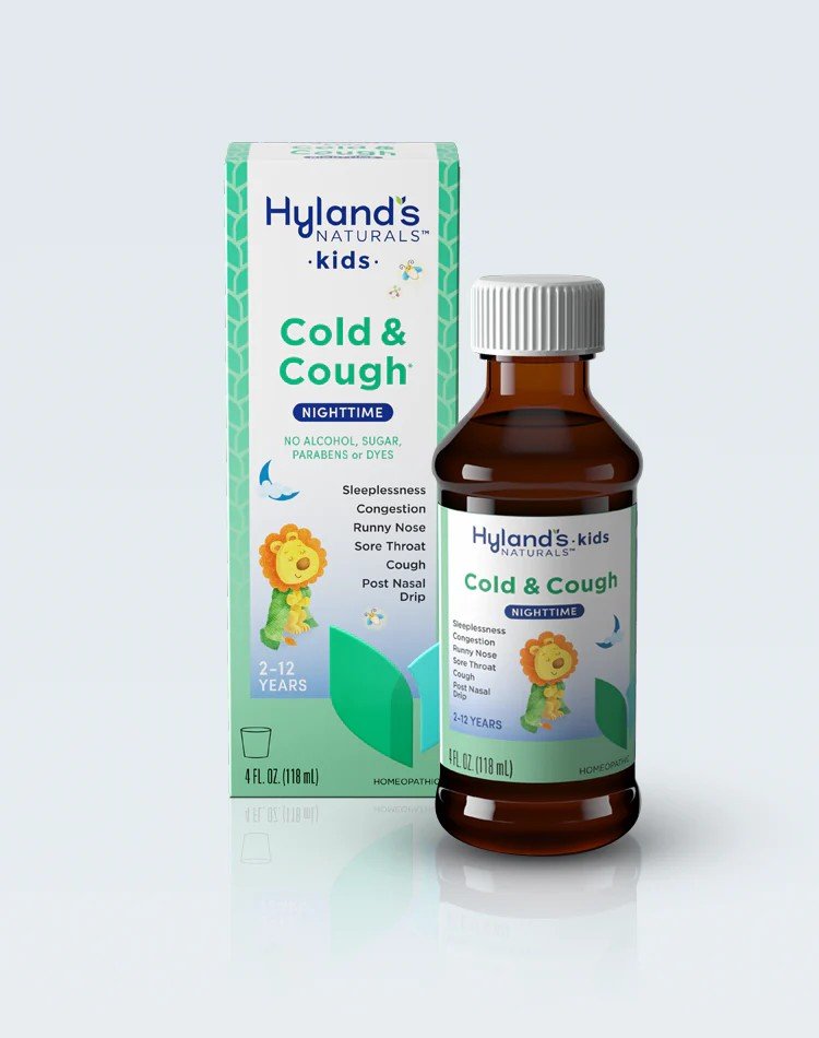 Hylands 4 Kids Cold&#39;n Cough Nighttime Grape 4 oz Liquid