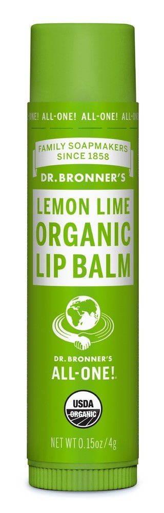 Dr. Bronner&#39;s Organic lemon lime Lip Balm 0.15 oz Balm