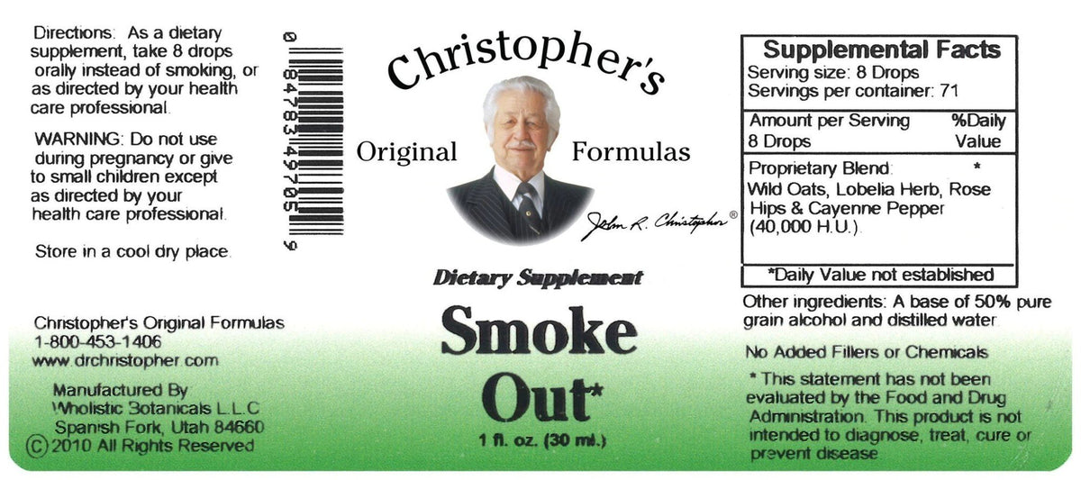 Christopher&#39;s Original Formulas Smoke Out Extract 1 oz Liquid