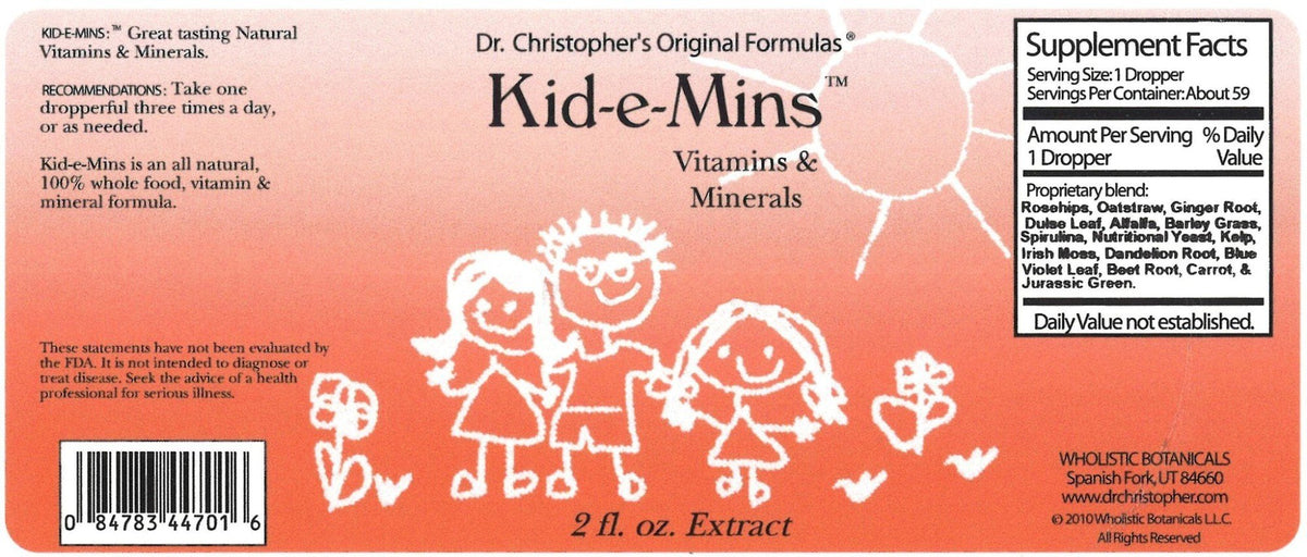 Christopher&#39;s Original Formulas Kid-e-Mins Glycerite 2 oz Liquid