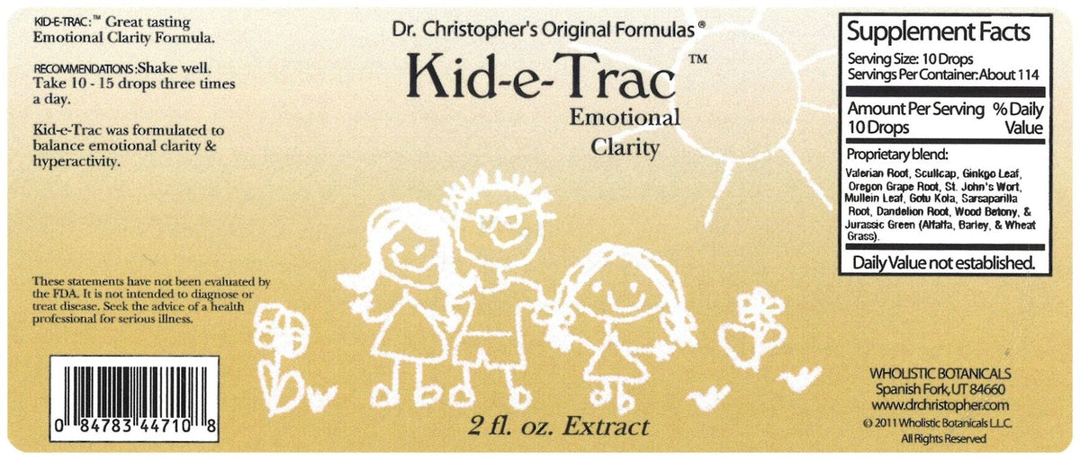 Christopher&#39;s Original Formulas Kid-e-Trac Glycerite 2 oz Liquid