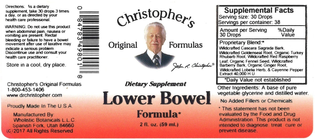 Christopher&#39;s Original Formulas Lower Bowel 2 oz Liquid