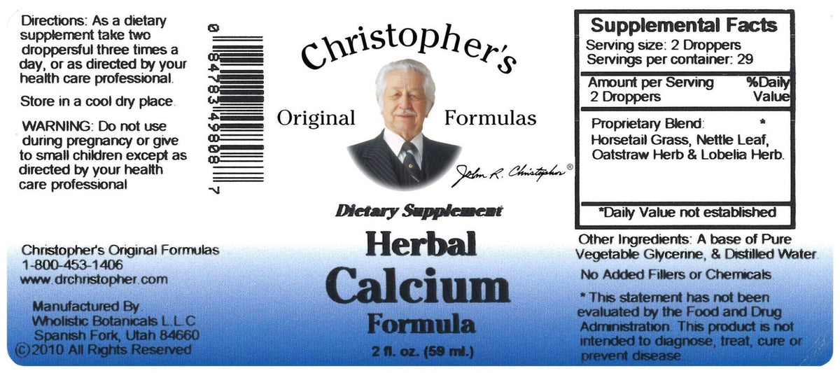 Christopher&#39;s Original Formulas Herbal Calcium 2 oz Liquid