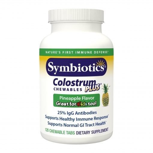 Symbiotics Colostrum Plus Chewables Pineapple 120 Chewable