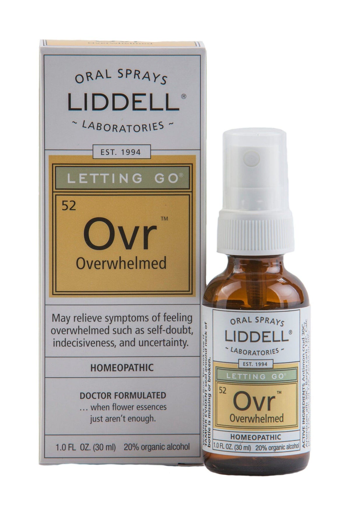 Liddell Homeopathic Letting Go Overwhelmed 1 oz Spray