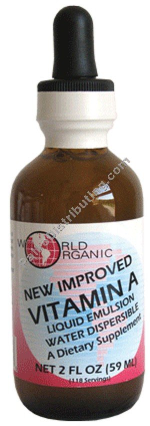 World Organics Liquid Vitamin A 2 oz Liquid