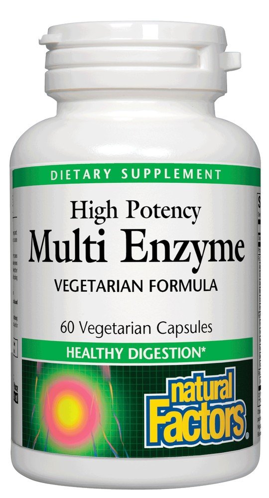 Natural Factors Multi Enzyme Vegetarian Formula 60 VegCap