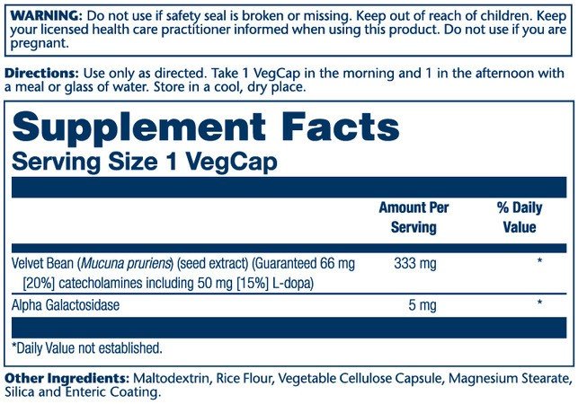 Solaray DopaBean 60 Capsule