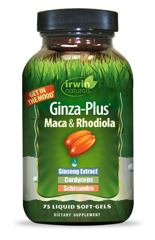 Irwin Naturals Ginza-Plus Maca & Rhodiola 75 Softgel