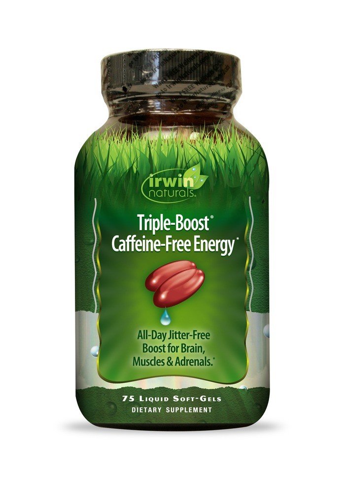 Irwin Naturals Triple Boost-Caffeine Free Energy 75 Softgel