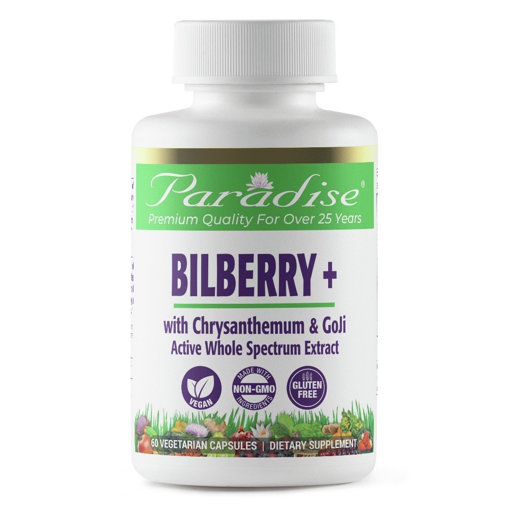 Paradise Herbs Bilberry Lycium Chrysanthemum 60 VegCap