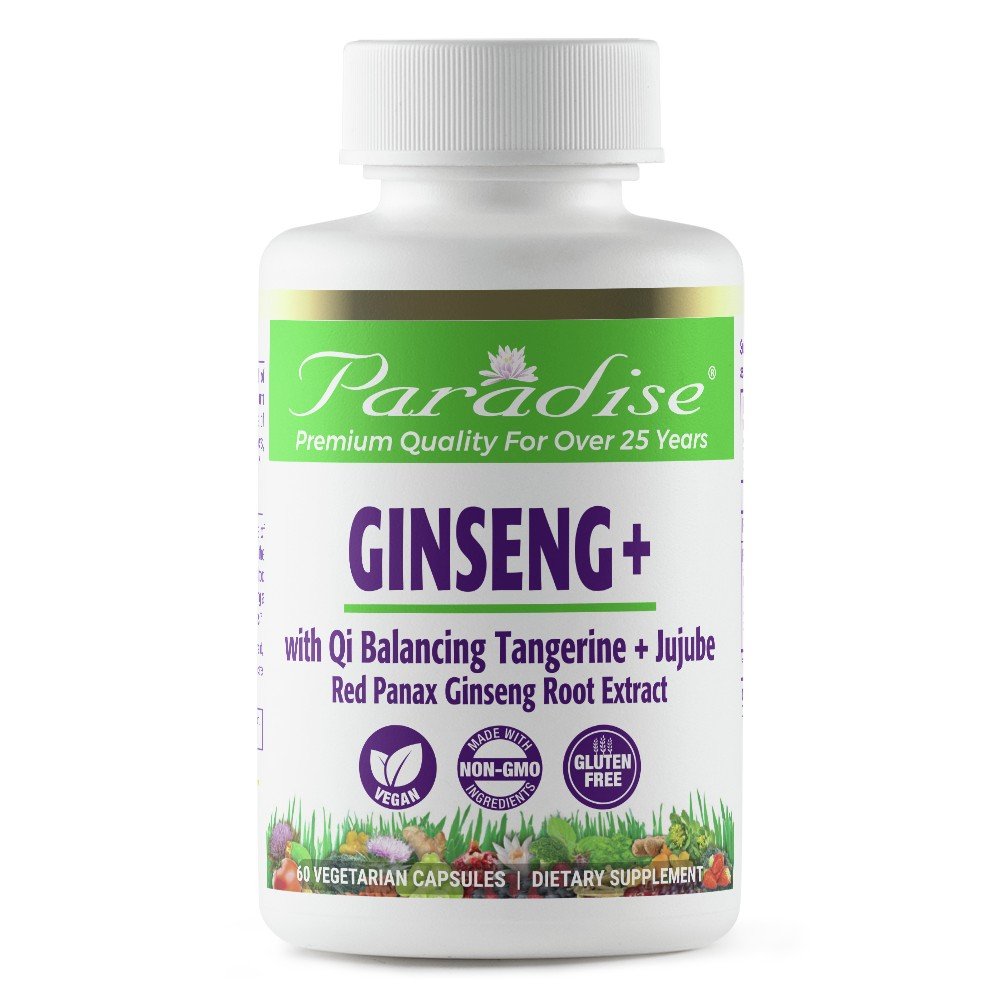 Paradise Herbs Ginseng, Panax 12:1 60 VegCap