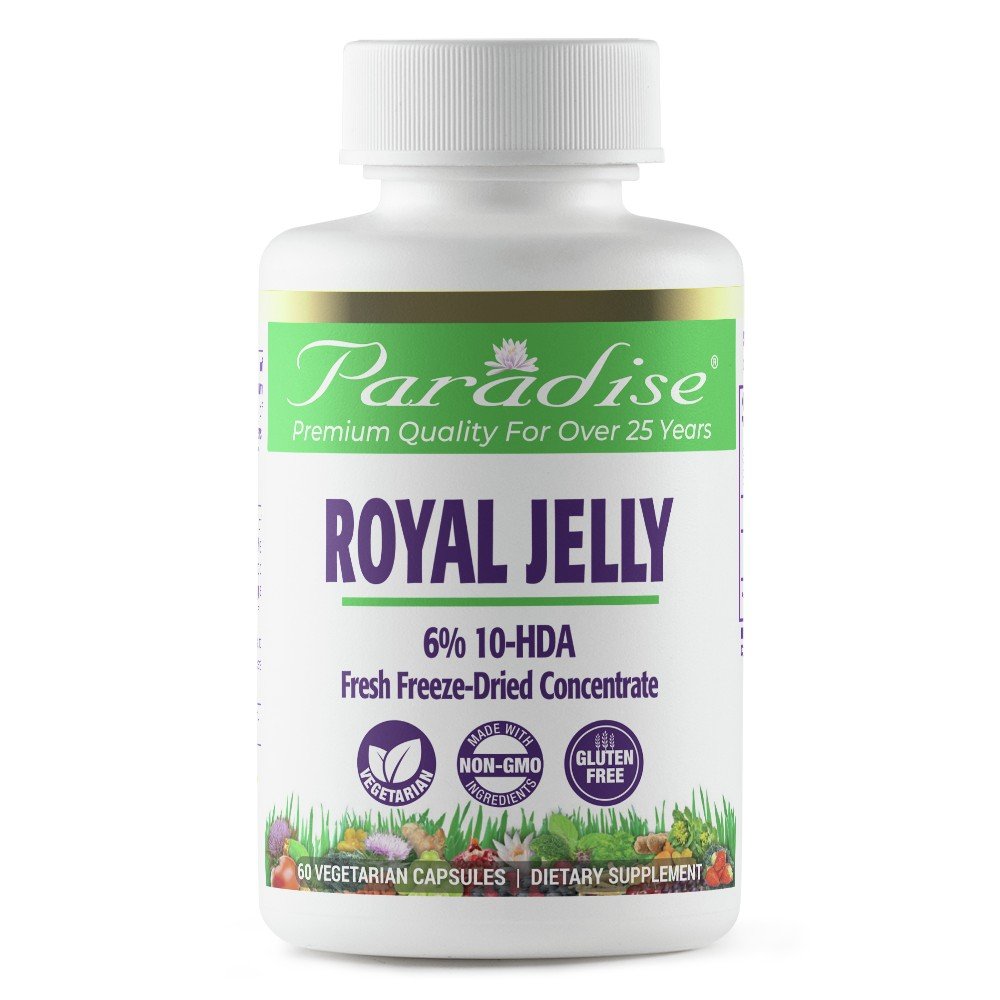 Paradise Herbs Royal Jelly, Golden Emperor 3.5:1 60 VegCap
