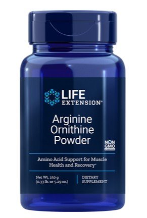 Life Extension L-Arginine/L-Ornithine HCL Powder 150 g Powder