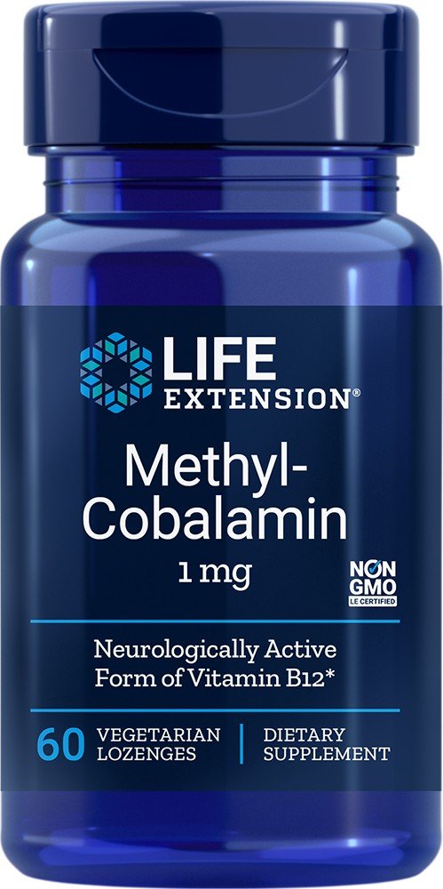 Life Extension Methylcobalamin 1mg 60 Lozenges