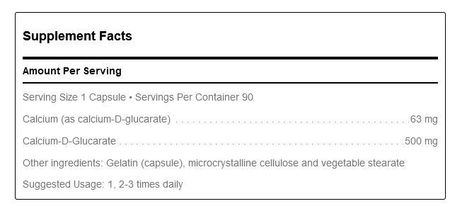 Douglas Laboratories Calcium D-Glucarate 90 Capsule