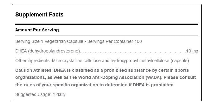 Douglas Laboratories DHEA - 10mg 100 Capsule