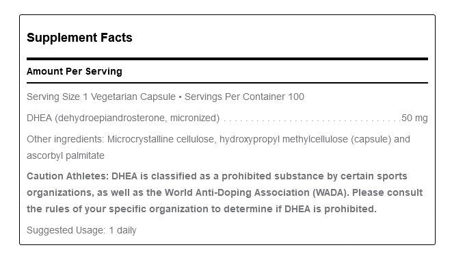 Douglas Laboratories DHEA - 50mg 100 Capsule