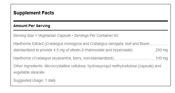 Douglas Laboratories Hawthorn Extract Max-V 250mg 60 Capsule