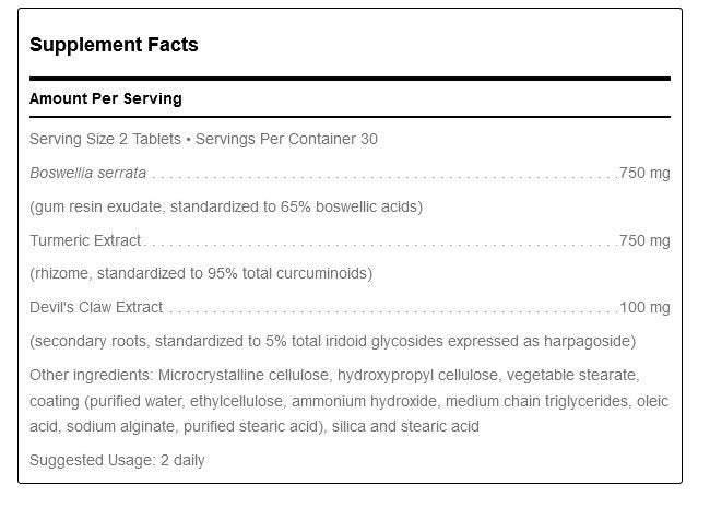 Douglas Laboratories Boswellia-Turmeric Complex 60 Tablet