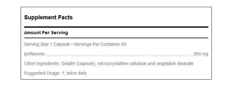 Douglas Laboratories Ipriflavone 300mg 60 Capsule