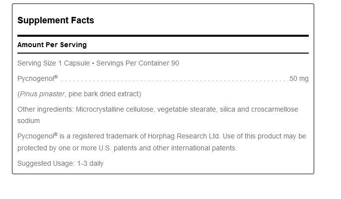 Douglas Laboratories Pycnogenol - 50mg 90 Tablet