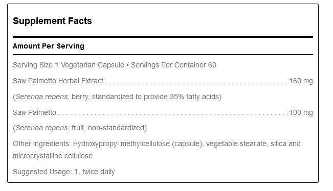 Douglas Laboratories Saw Palmetto Max 60 VegCap