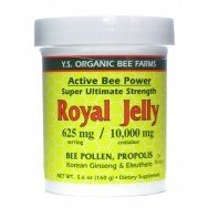 YS Organic Bee Farms Fresh Royal Jelly + Bee Pollen, Propolis, Ginseng, Honey Mix - 6,000 mg 5.5 oz Liquid