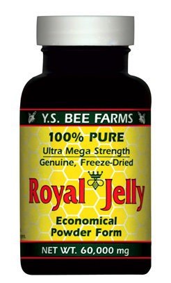 YS Eco Bee Farms 100% Pure Freeze Dried Fresh Royal Jelly - 60,000 mg 2.0 oz Powder