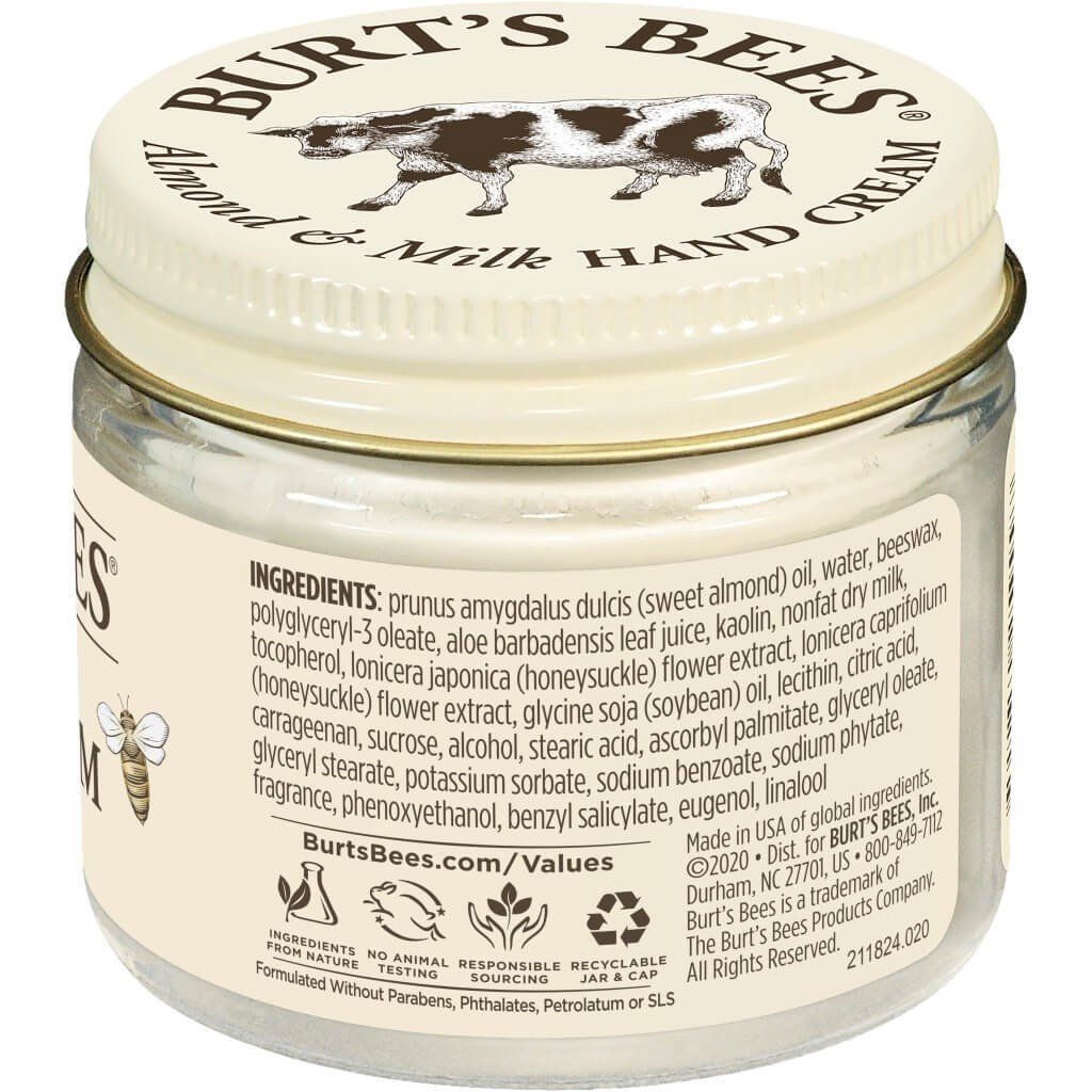 Burt&#39;s Bees Almond Milk Beeswax Hand Creme 2 oz Cream