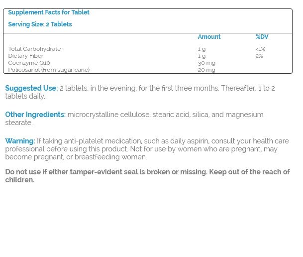 Source Naturals, Inc. Policosanol w/ CoQ10 60 Tablet