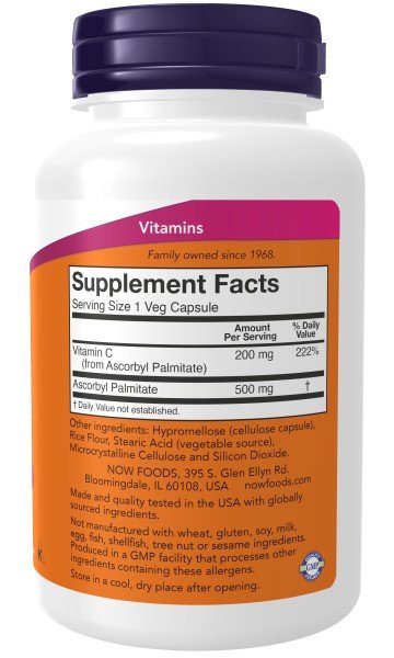 Now Foods Ascorbyl Palmitate 500mg 100 VegCap