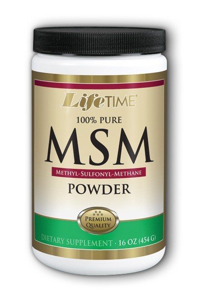 LifeTime MSM 100% Pure 2500mg 16 oz Powder