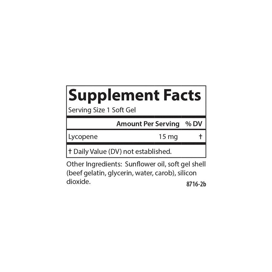 Carlson Laboratories Lycopene 15mg - Tomato Free 180 Softgel